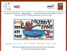 Tablet Screenshot of muddypawsbathhouse.com